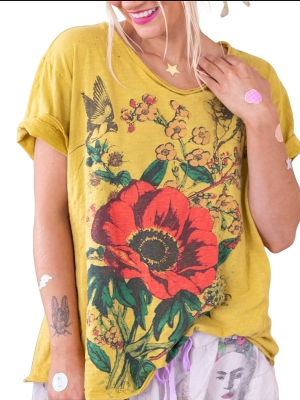 Magnolia Pearl Cherub Poppy Tee Top 2100, High Visibility, One Size Fits Most